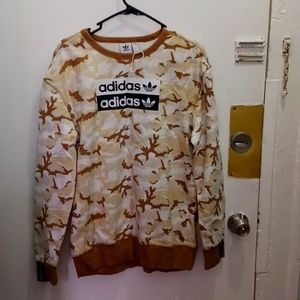 Adidas camouflage sweatshirt men's extra large desert camo